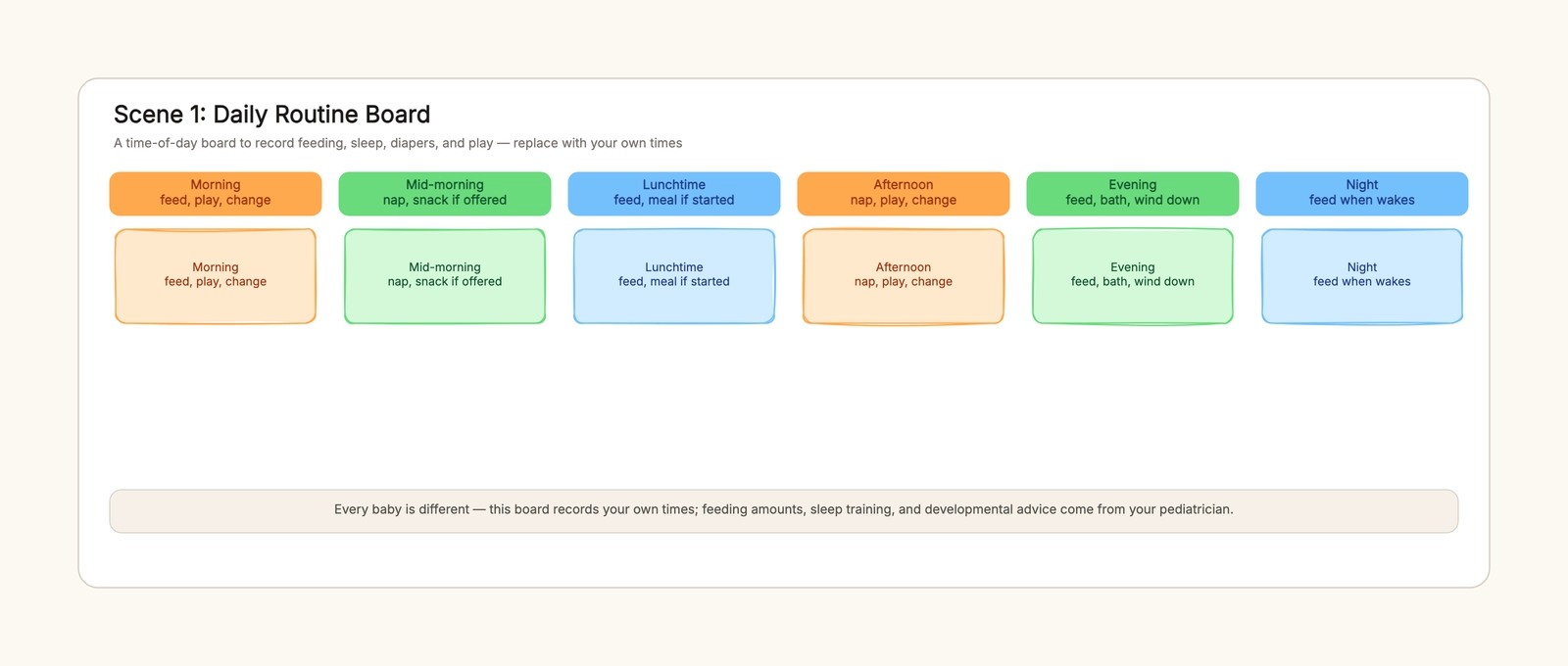 Baby Daily Schedule Template