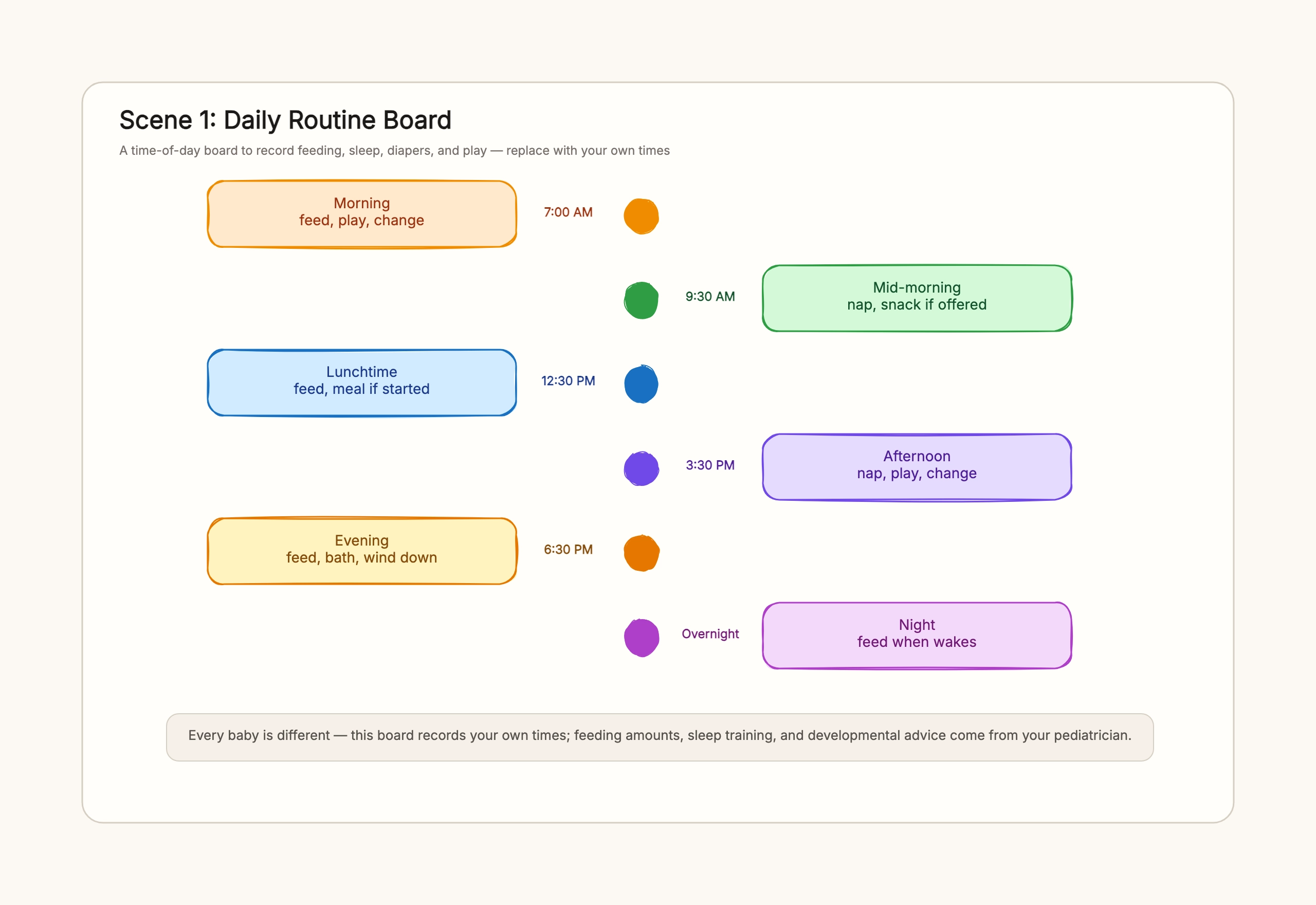 Baby Daily Schedule Examples