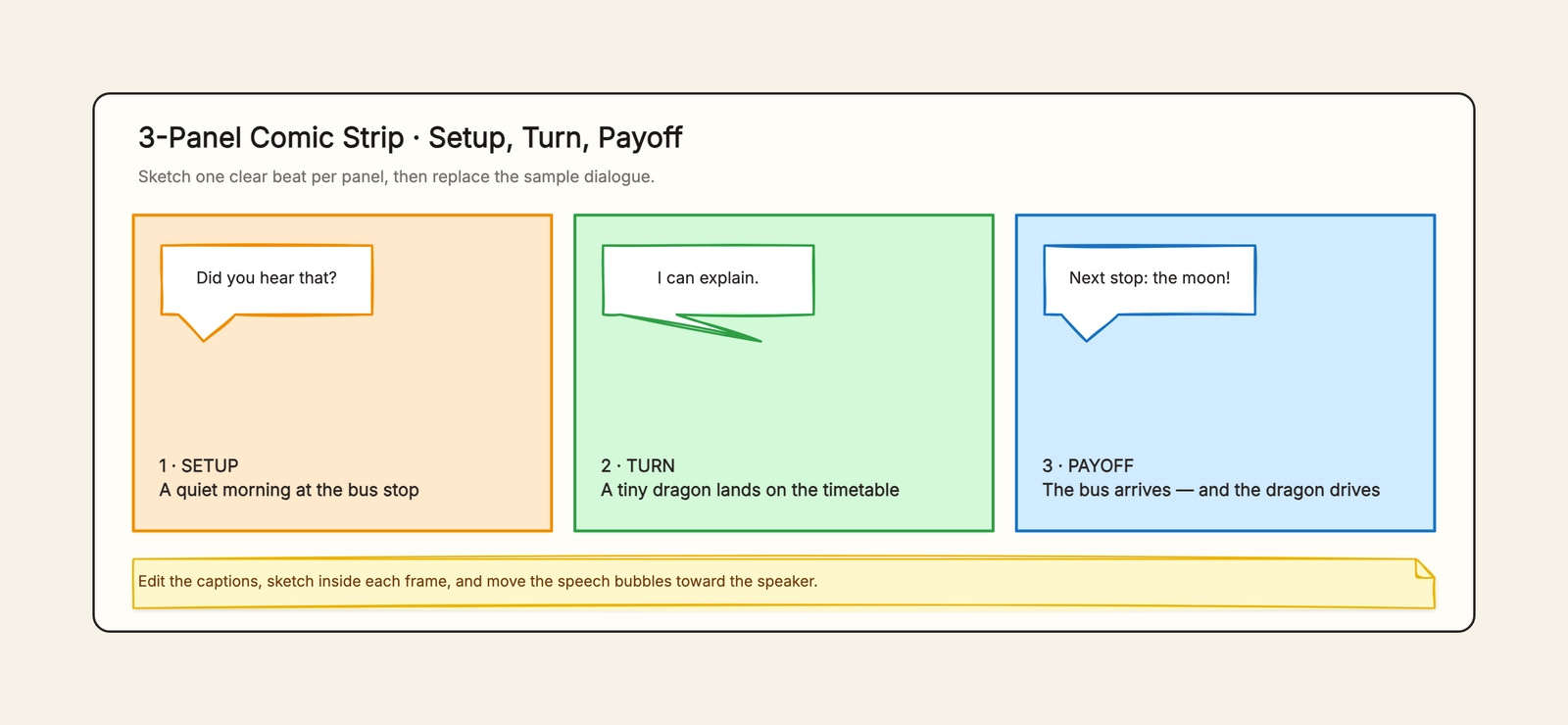 Comic Strip Template