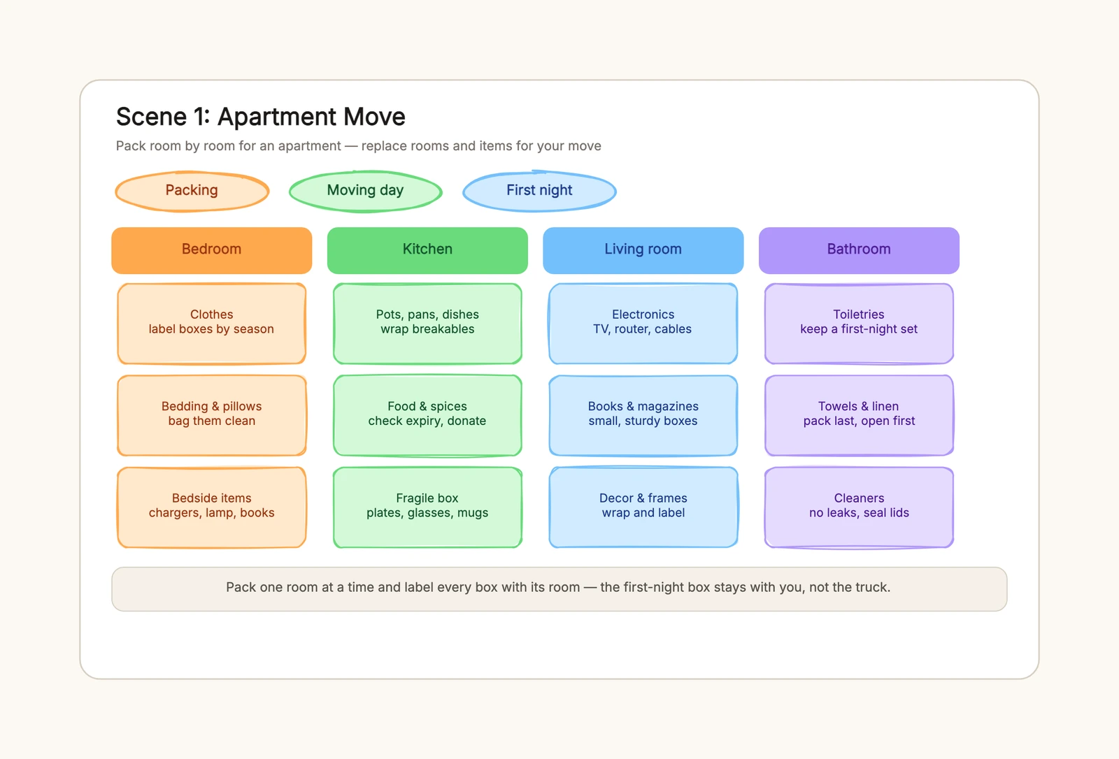 Moving Checklist Template