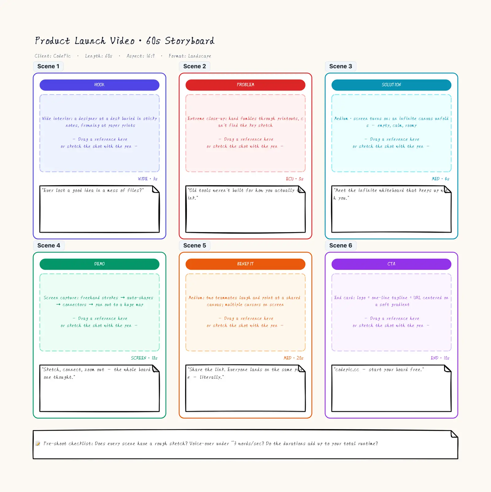 Storyboard Template