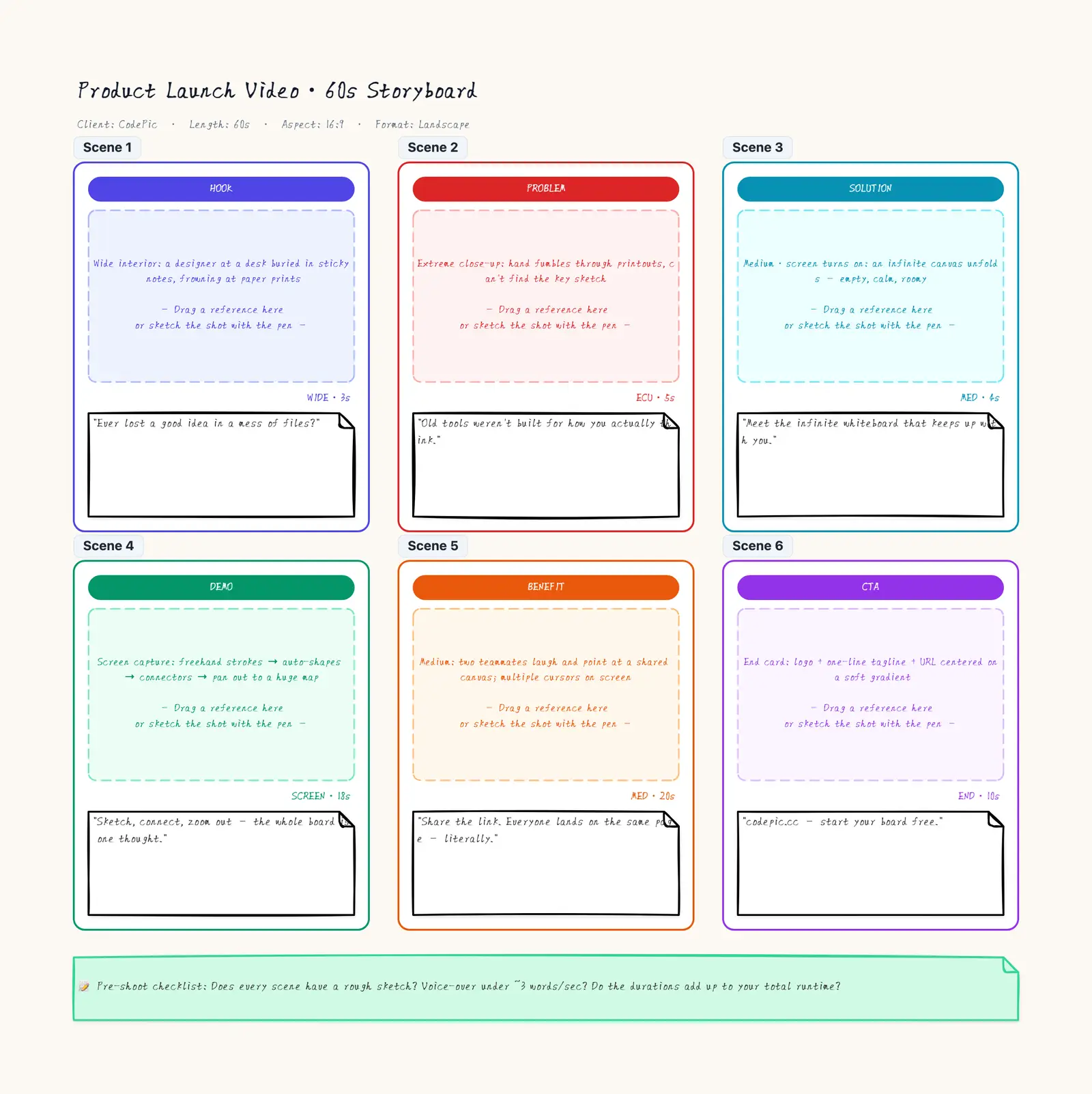 Storyboard Template