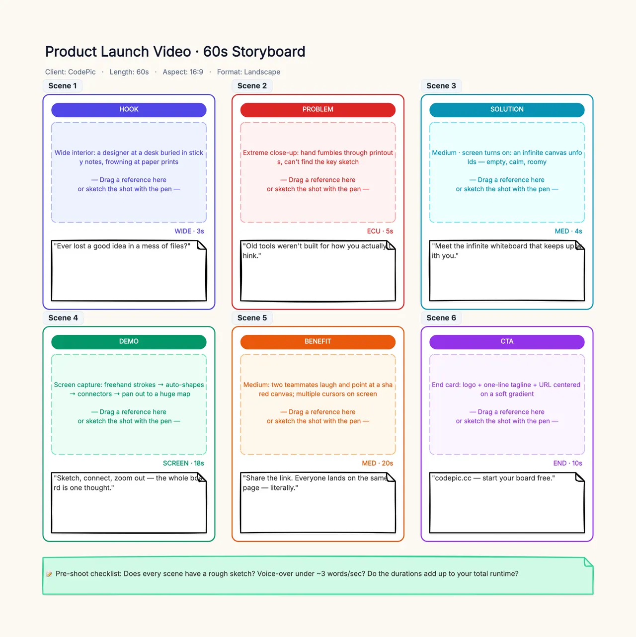 Storyboard Template