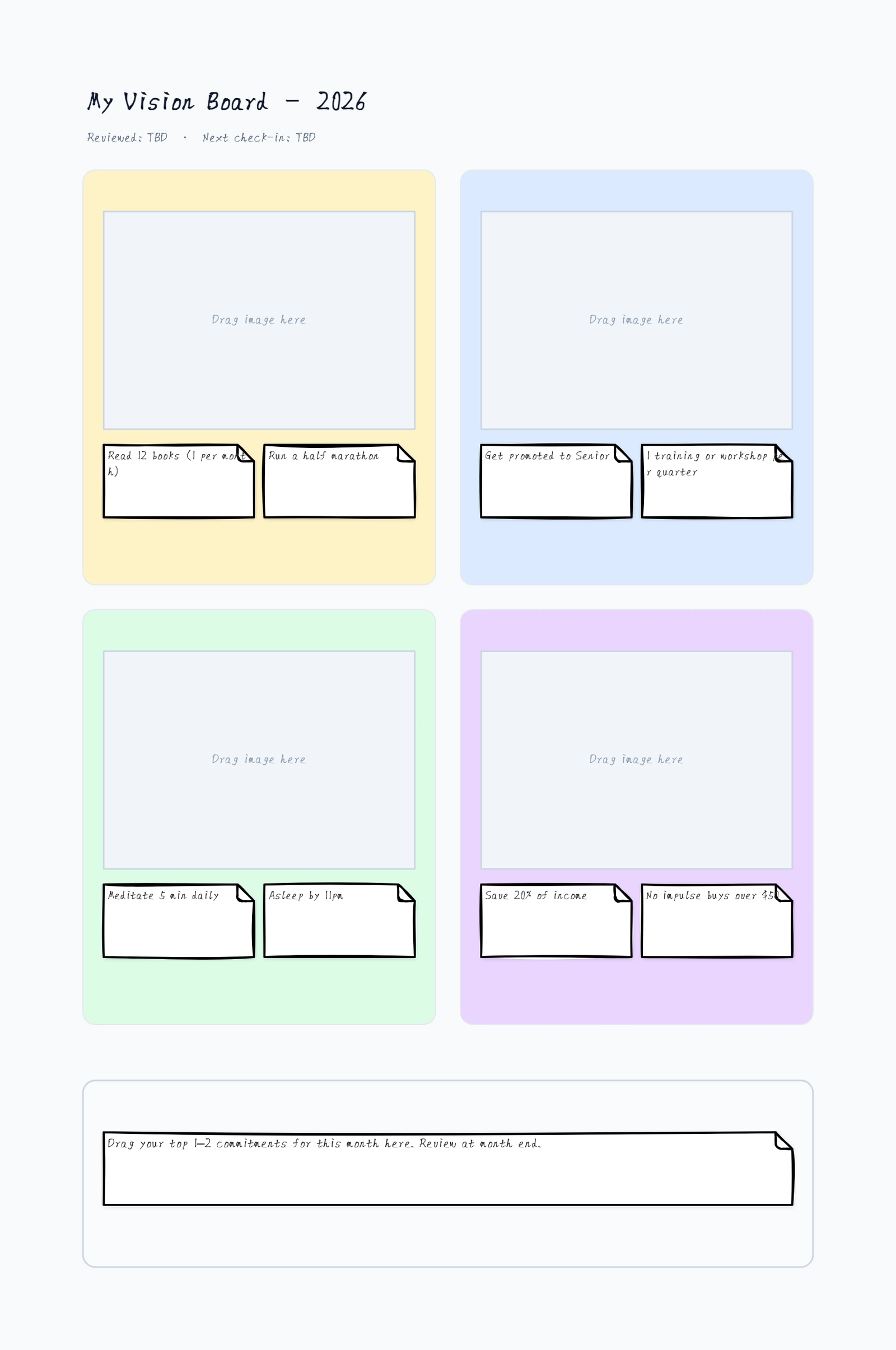 Vision Board Template