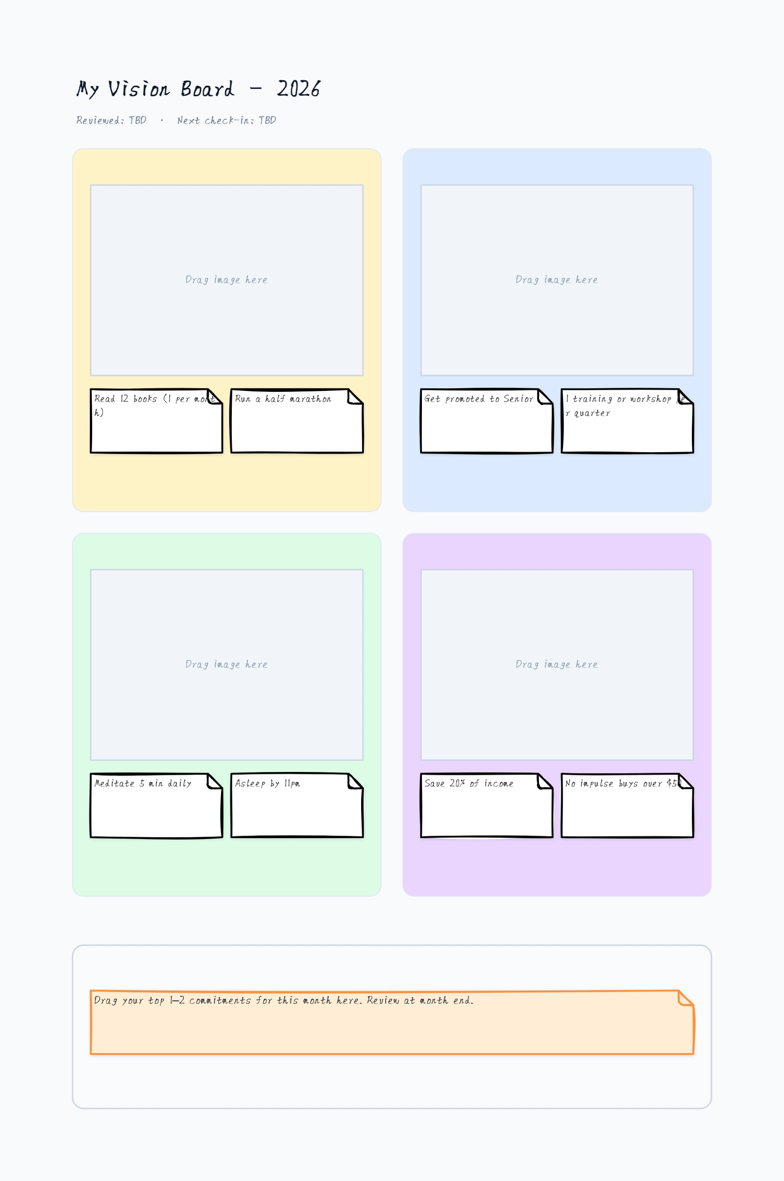 Vision Board Template