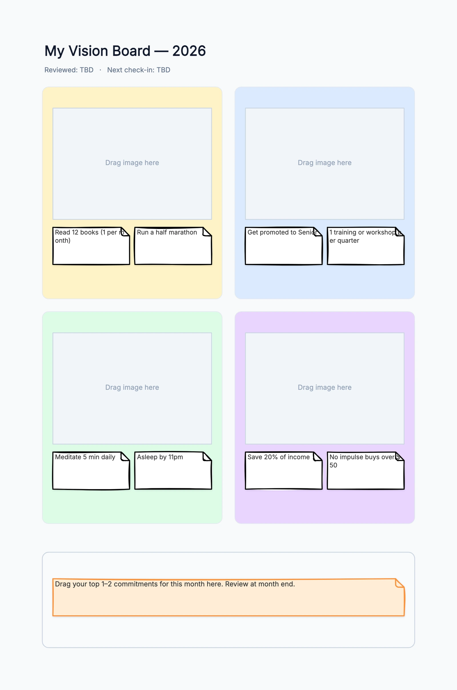 Vision Board Template